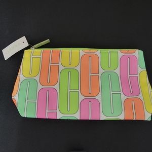 Brand New Clinique Travel Makeup Bag Neon Logo